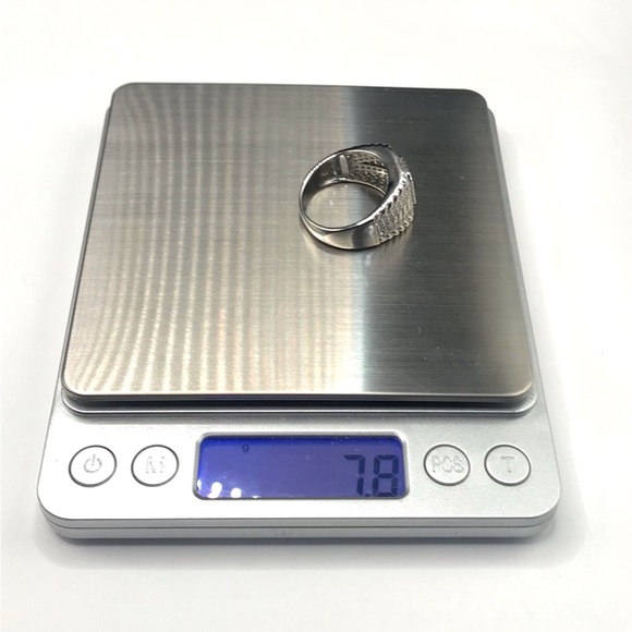 925 Sterling Silver 2.50CT MOISSANITE Men's Ring size 10 or 11 - Picture 10 of 15